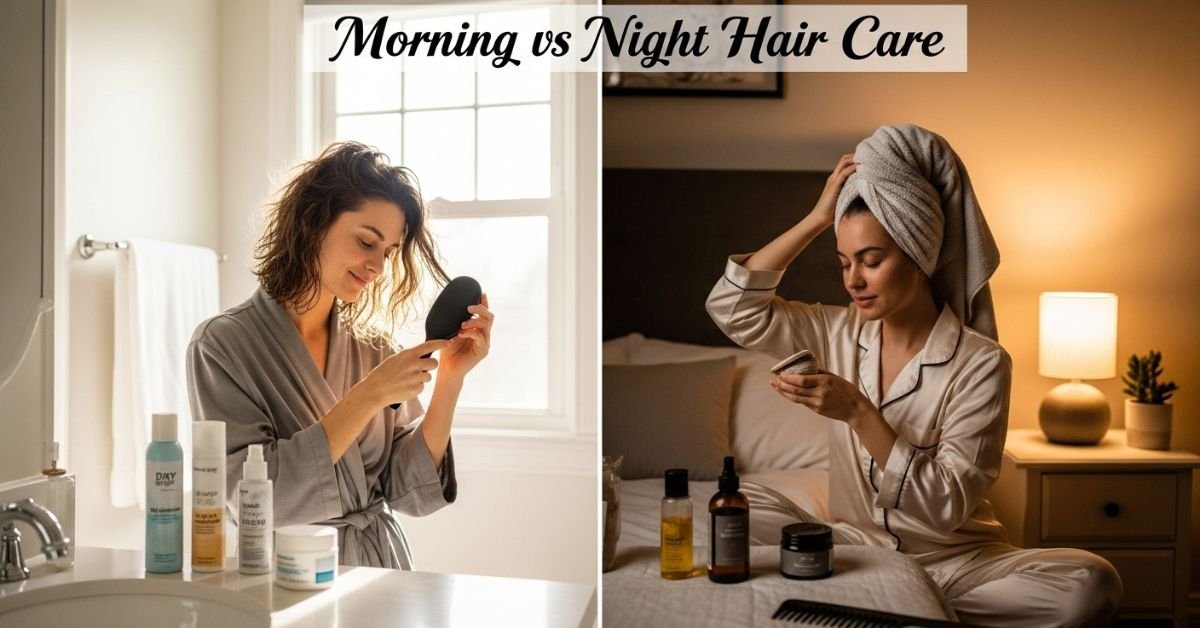 Morning vs Night Hair Care