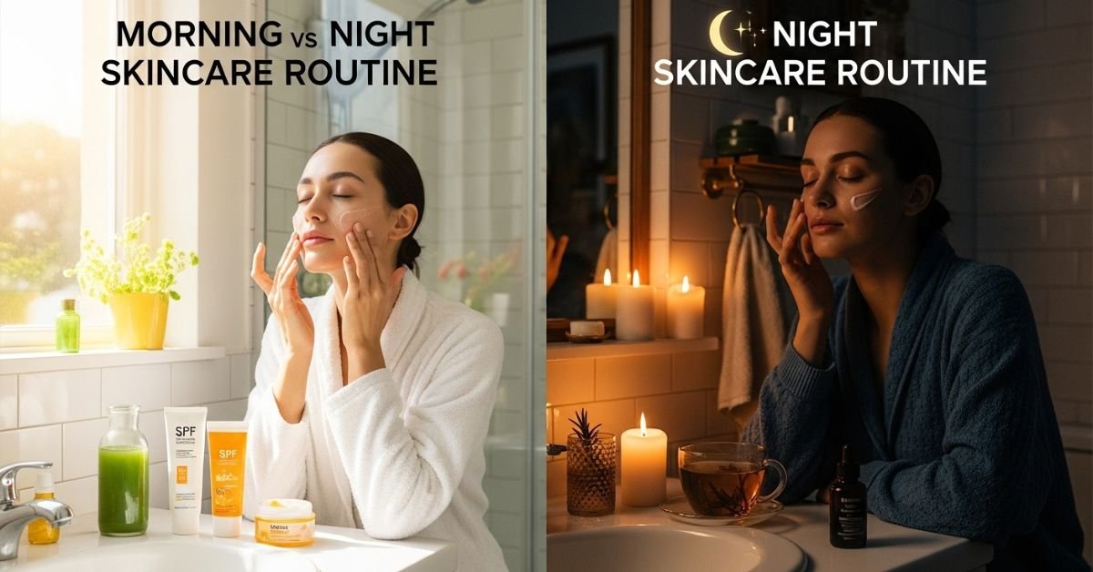 Morning vs Night Skincare Routine